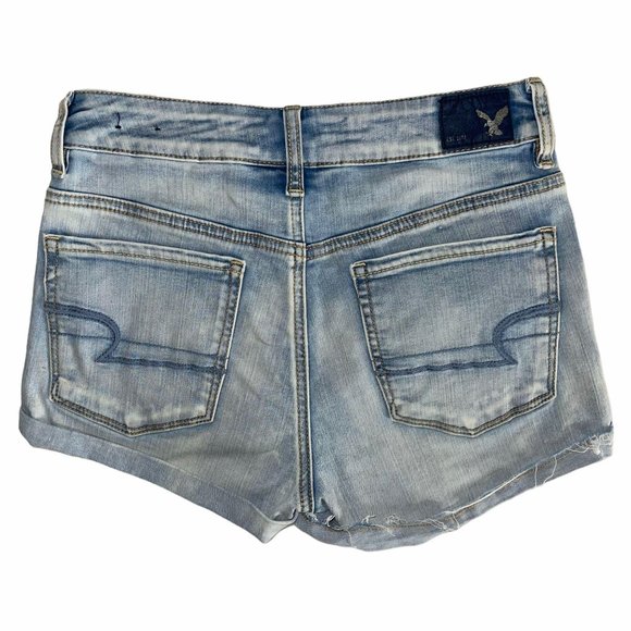 American Eagle Hi-Rise Shortie Mom Shorts 2 - Picture 6 of 8